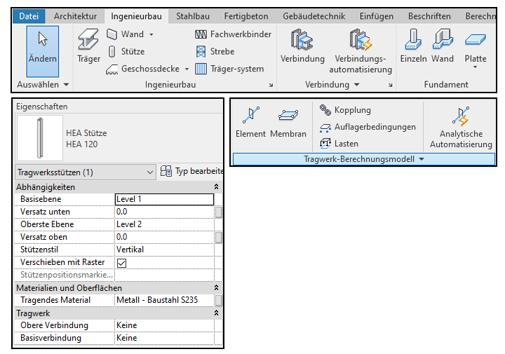 Strukturobjekte in Revit