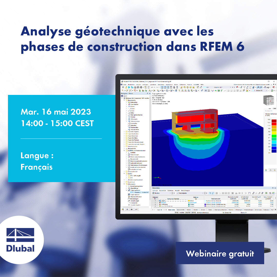 Geotechnische Analyse mit Bauzuständen in RFEM 6