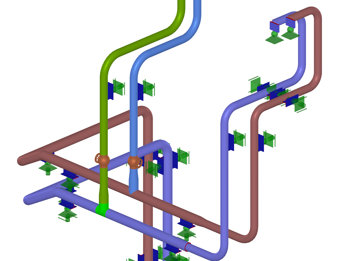 RFEM-Zusatzmodul RF-PIPING Design | Bemessung von Rohrleitungen