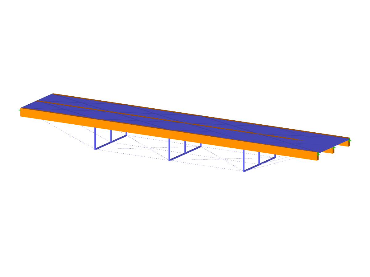 Modell 004274 | Brücke mit Holzbalken