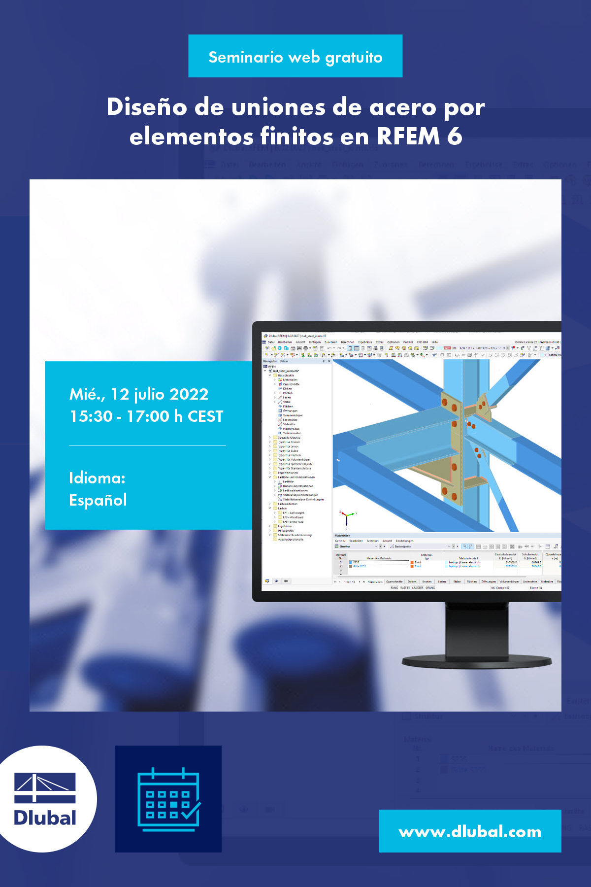 Bemessung von Stahlanschlüssen mittels Finite-Elemente-Methode in RFEM 6