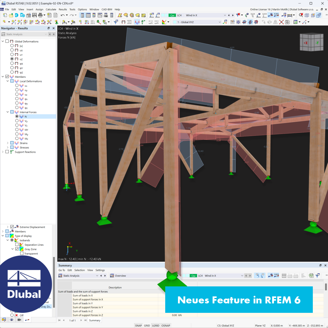 Neues Feature in RFEM 6 | Bemessung von Stäben aus Furnierschichtholz (FSH) gemäß EN 1995-1-1