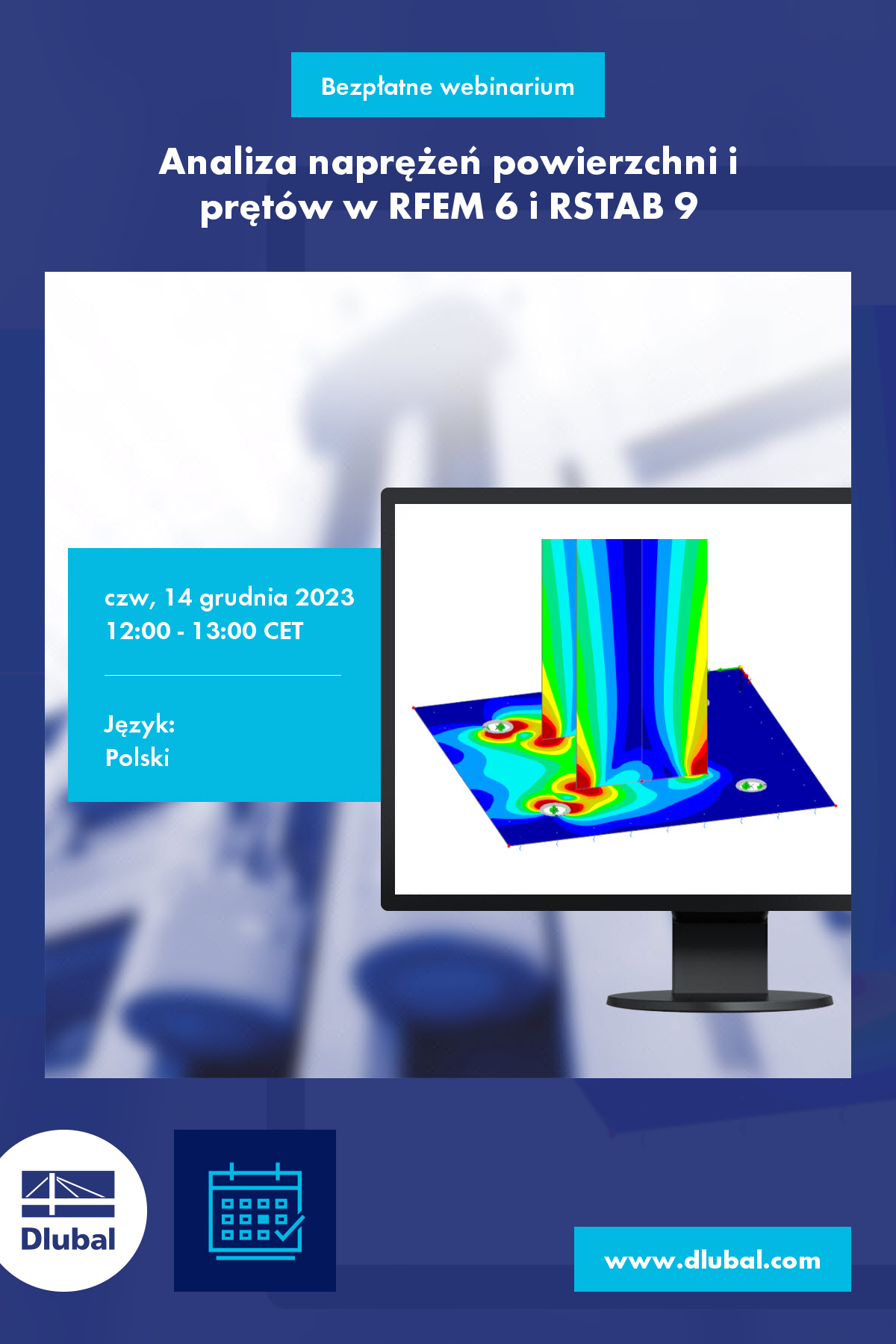 Spannungsanalyse von Flächen und Stäben in RFEM 6 und RSTAB 9