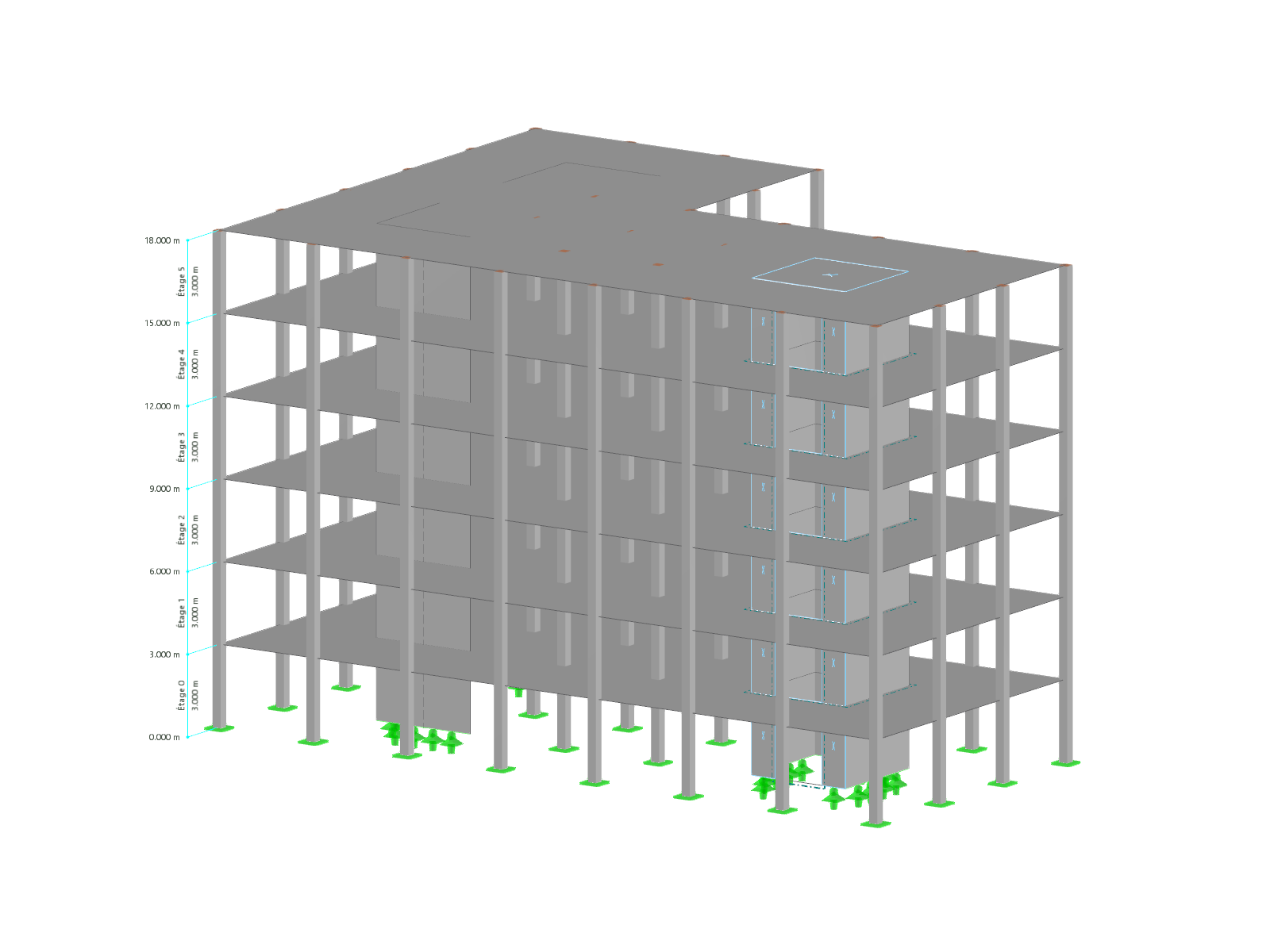 Modell 004475 | Betongebäude