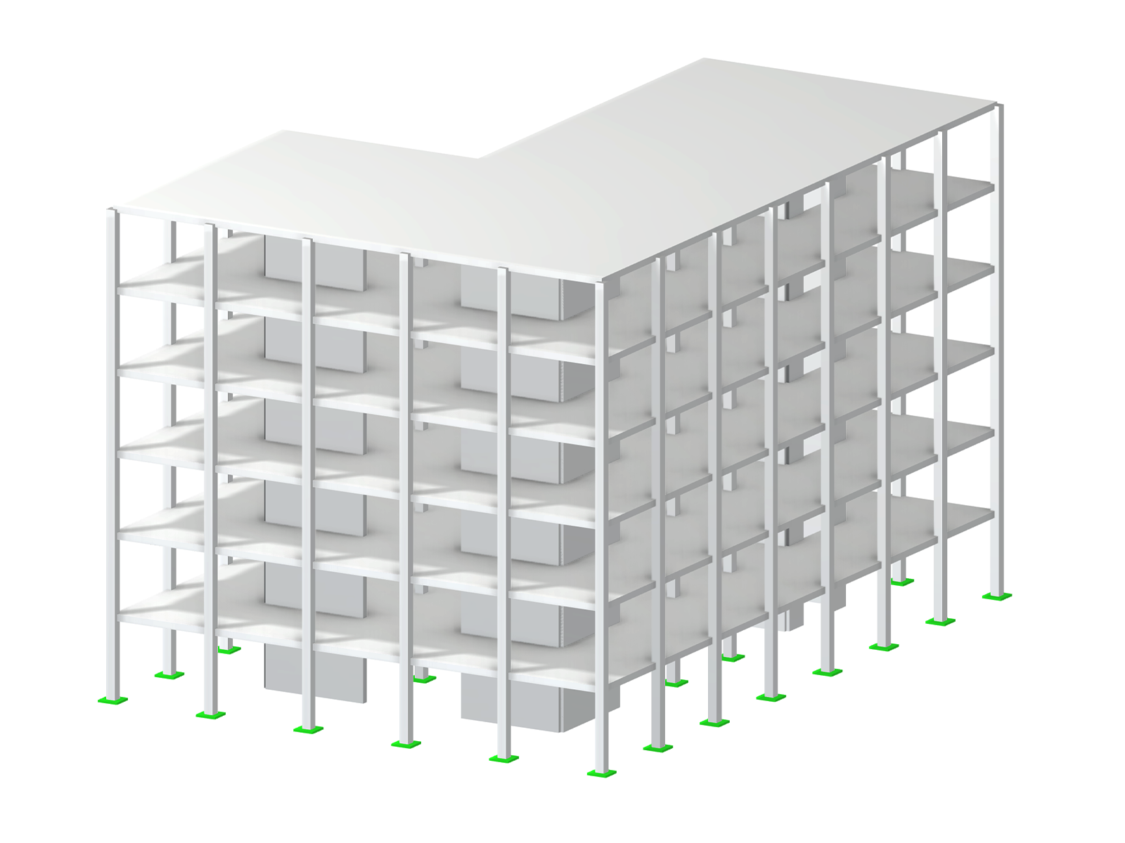 Modell 004475 | Betongebäude