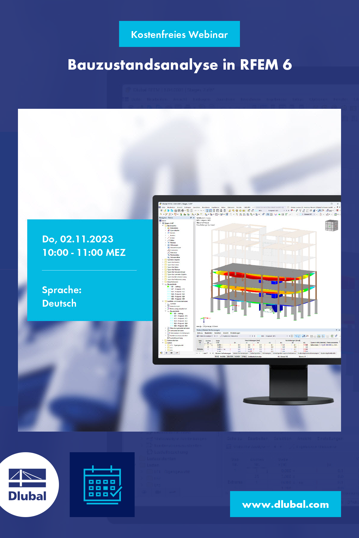 Bauzustandsanalyse in RFEM 6