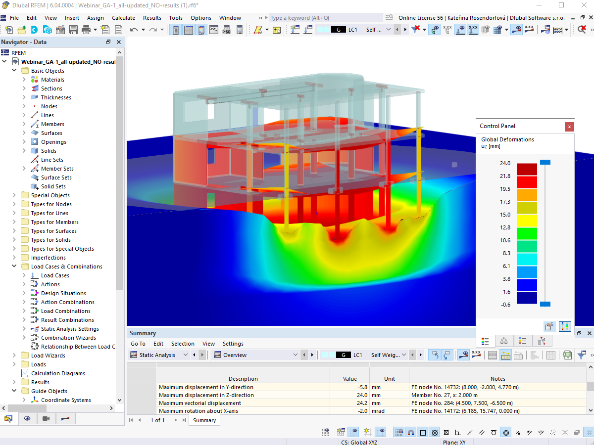 Berechnungen der geotechnischen Analyse in RFEM 6