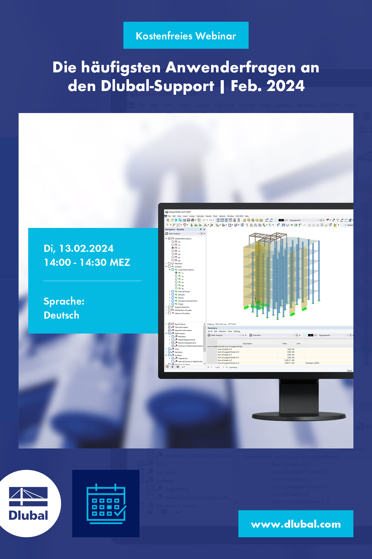 Die häufigsten Anwenderfragen an den Dlubal-Support | Feb. 2024