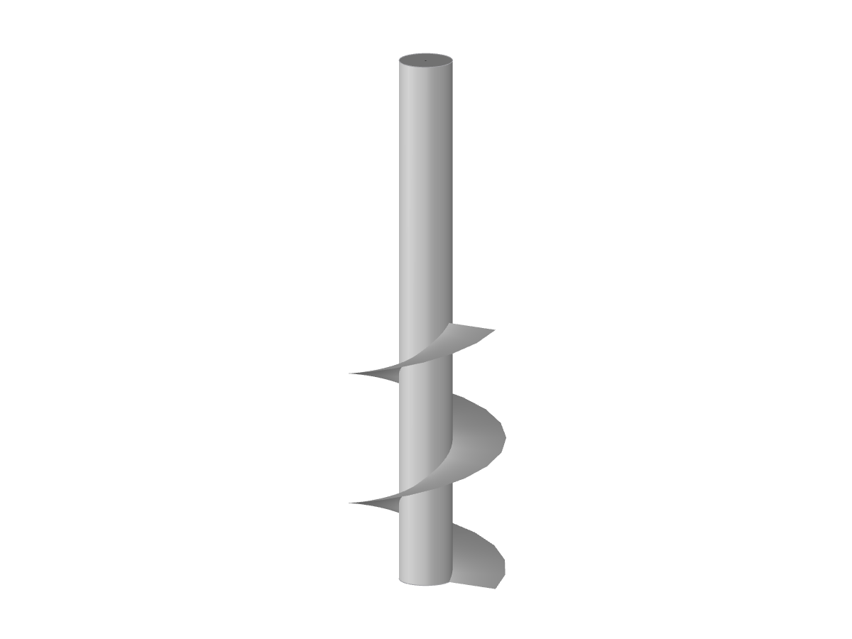 Modell 004326 | Wendelförmiger Pfahl