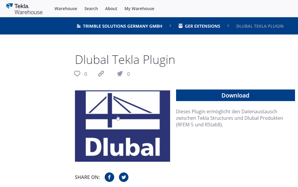 Dlubal Tekla Plugin