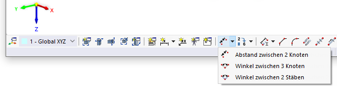 Messfunktionen in CAD-Symbolleiste