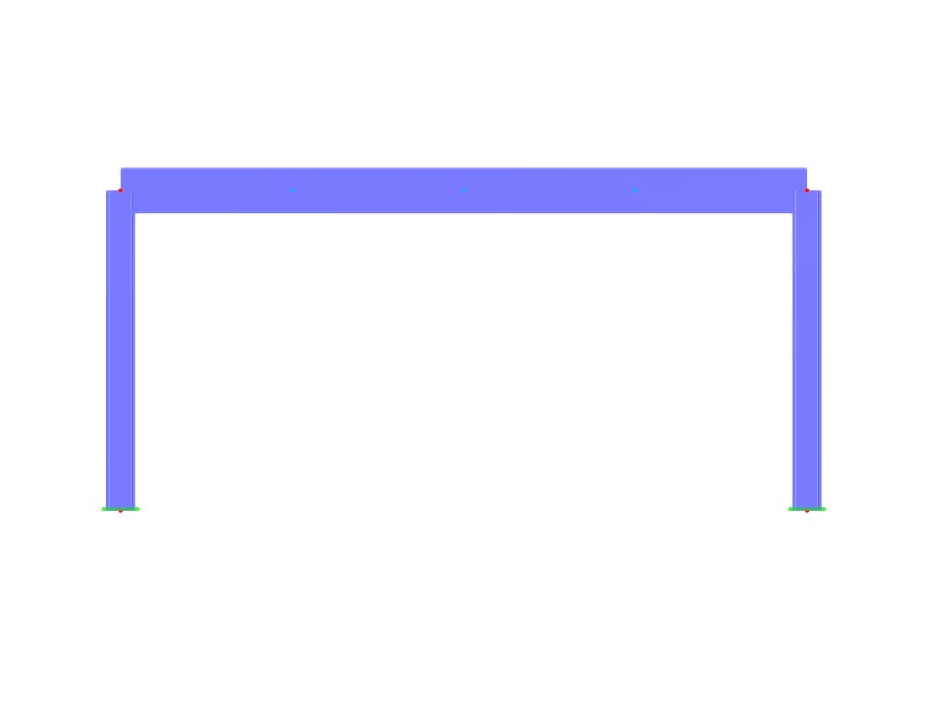 KB 001875 | Biegesteifer Rahmen - Stabbemessung nach AISC 341-22 in RFEM 6
