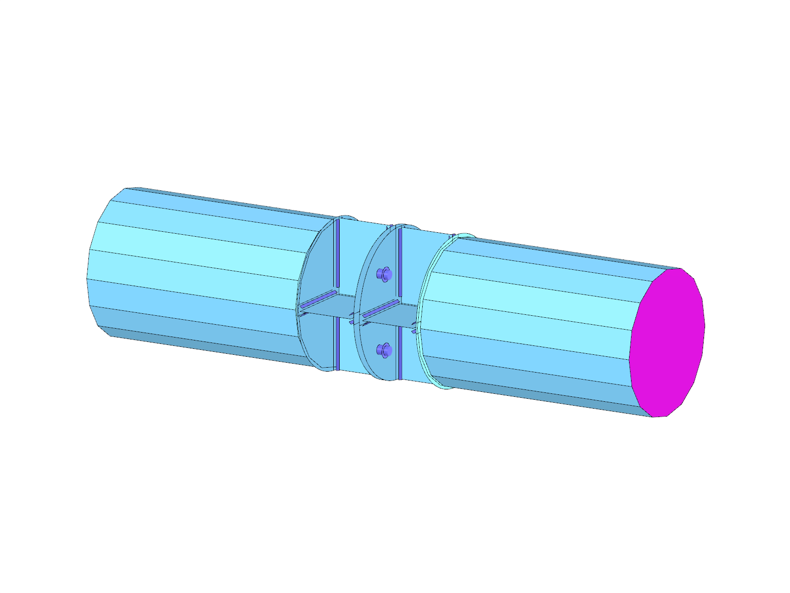 Modell 004772 | Stirnplattenverbindung