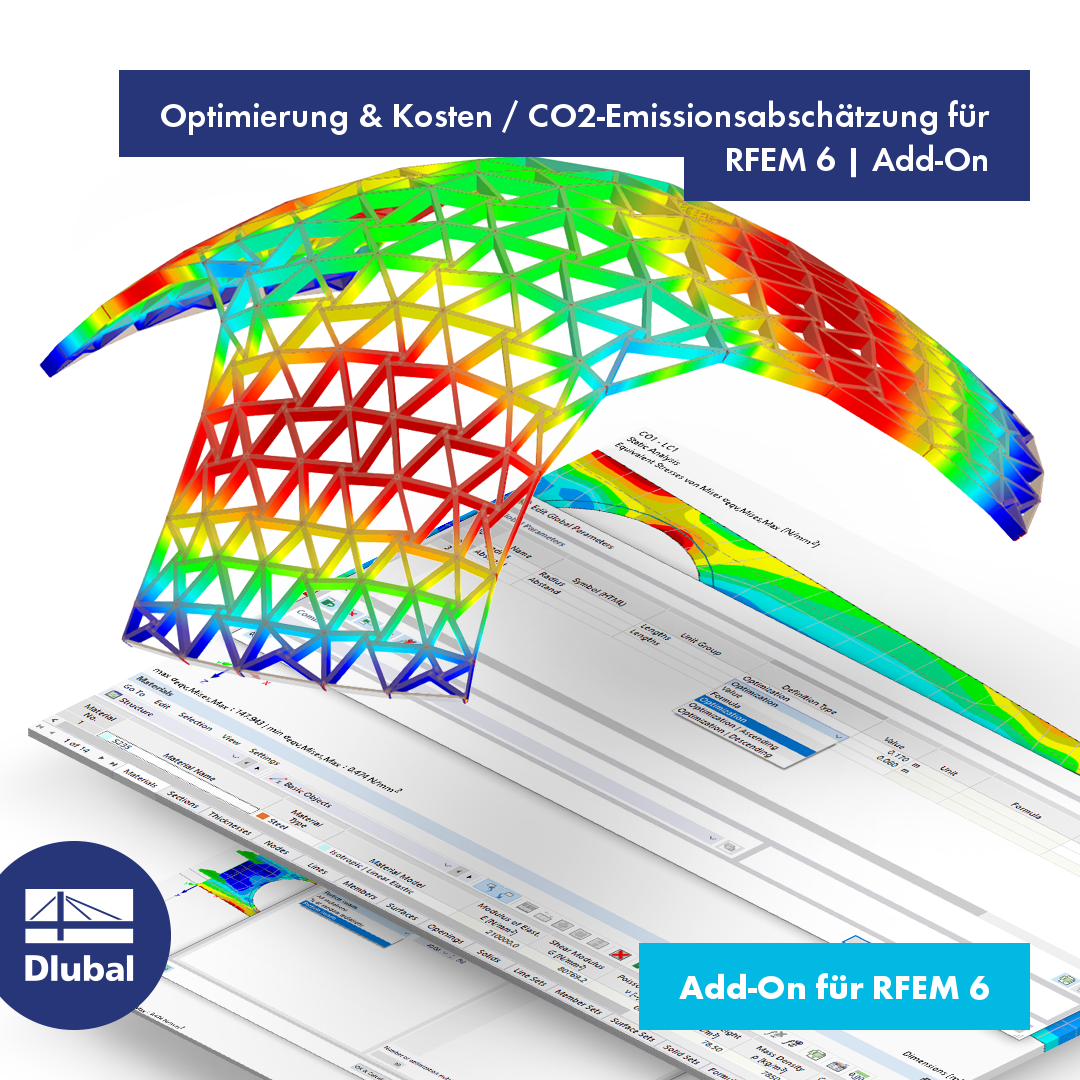 Optimierung & Kosten / CO₂-Emissionsabschätzung für RFEM 6 | Add-On