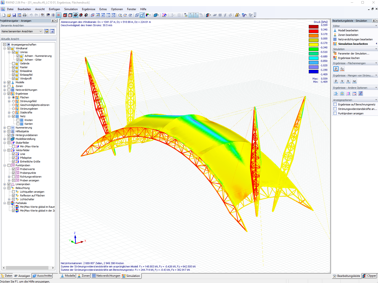 RWIND-Modell der Mautstation Dawang in Shaanxi