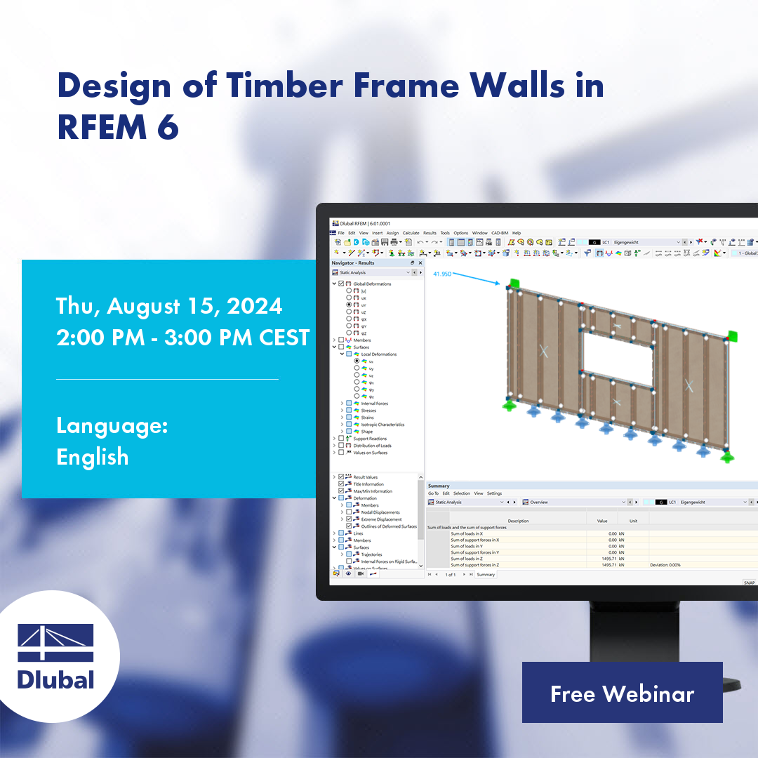 Bemessung von Holzrahmenwänden in \n RFEM 6