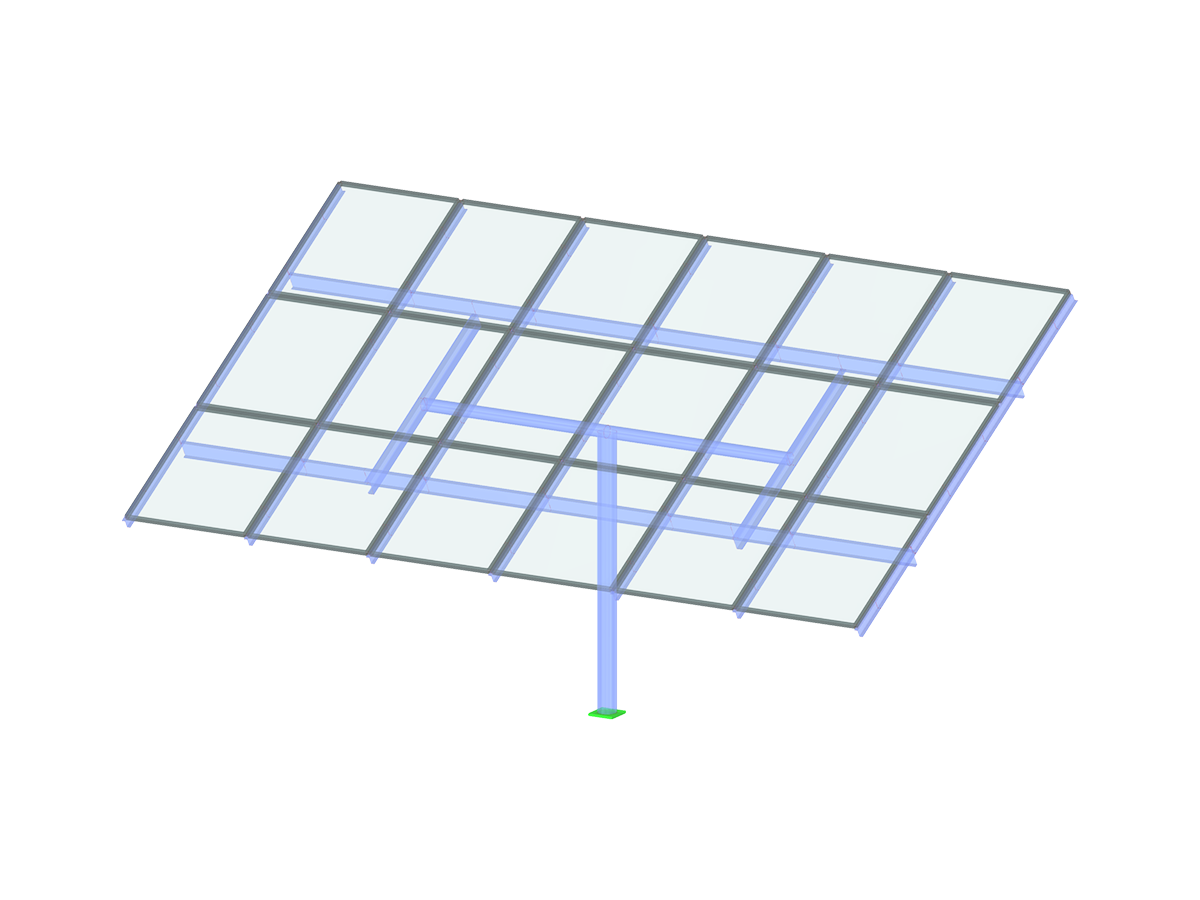 Windeinwirkung auf PV-Tracker-Anlage