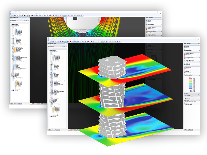 Windsimulation und statische Analyse | Model | Mobile