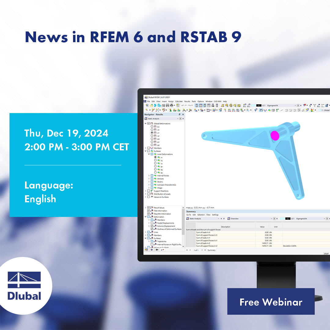 Neuigkeiten in RFEM 6 und RSTAB 9