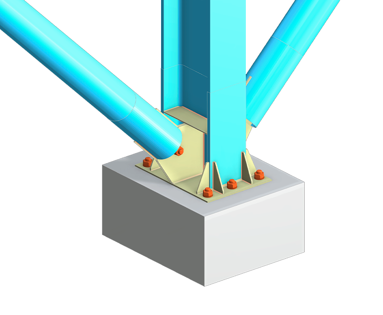 Stahlbauanschluss | Fundament