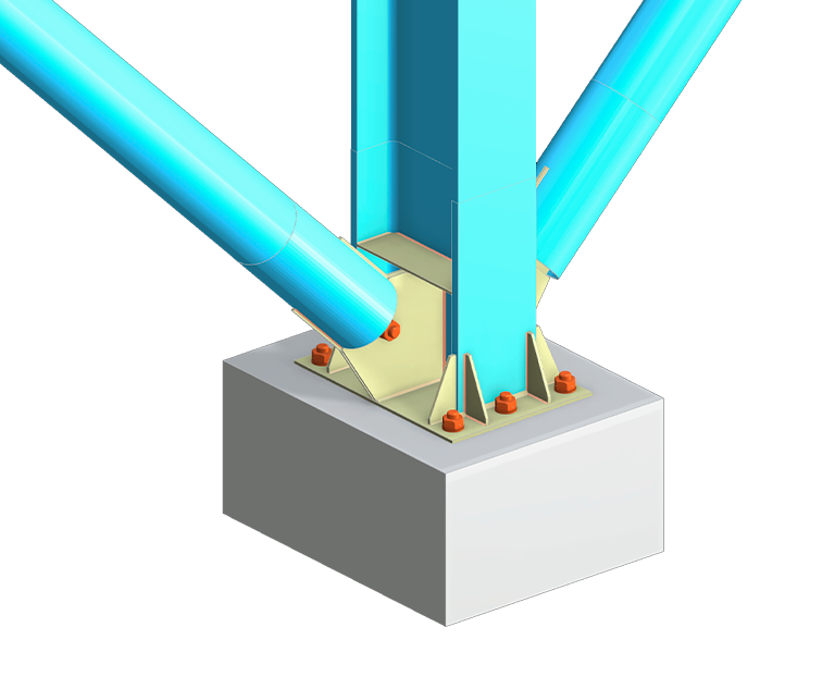 Stahlbauanschluss | Fundament