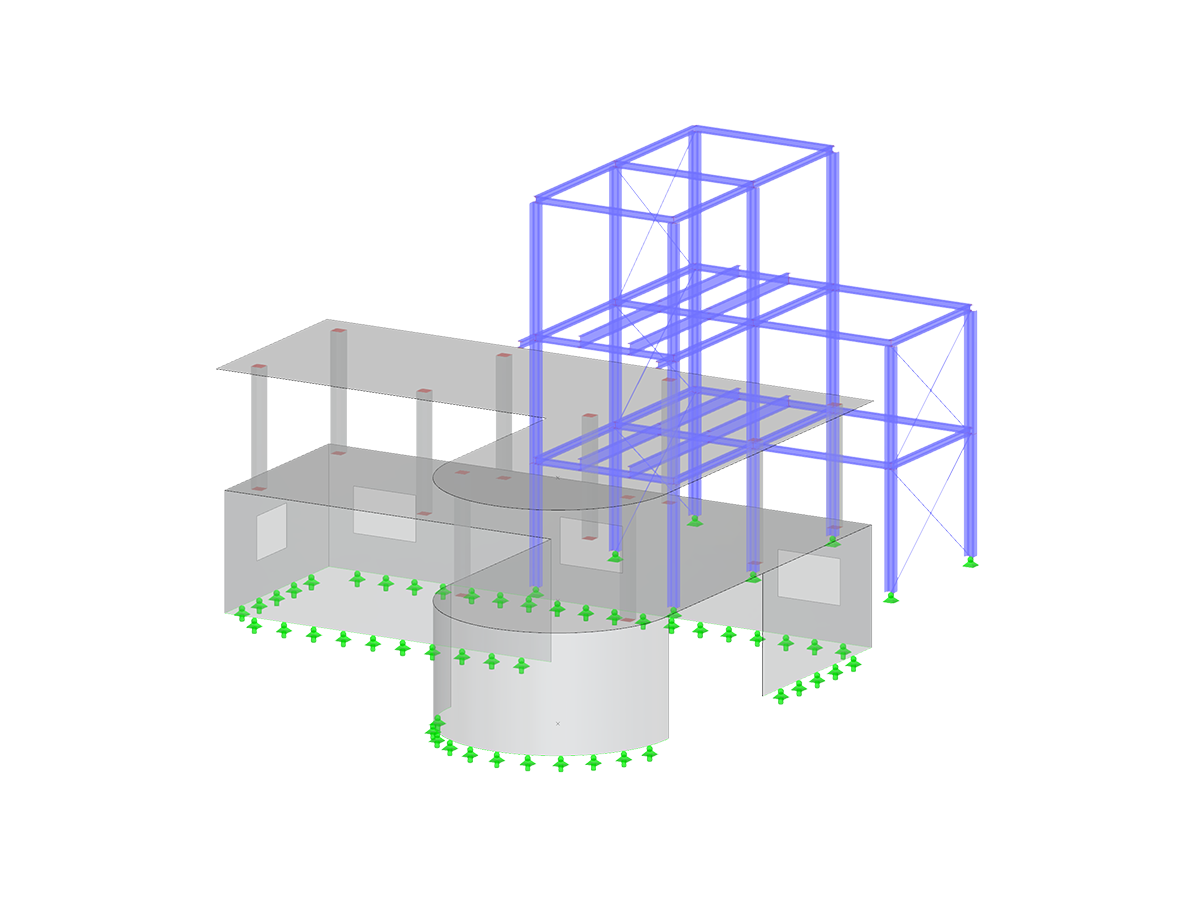 Stahl- und Betonkonstruktion