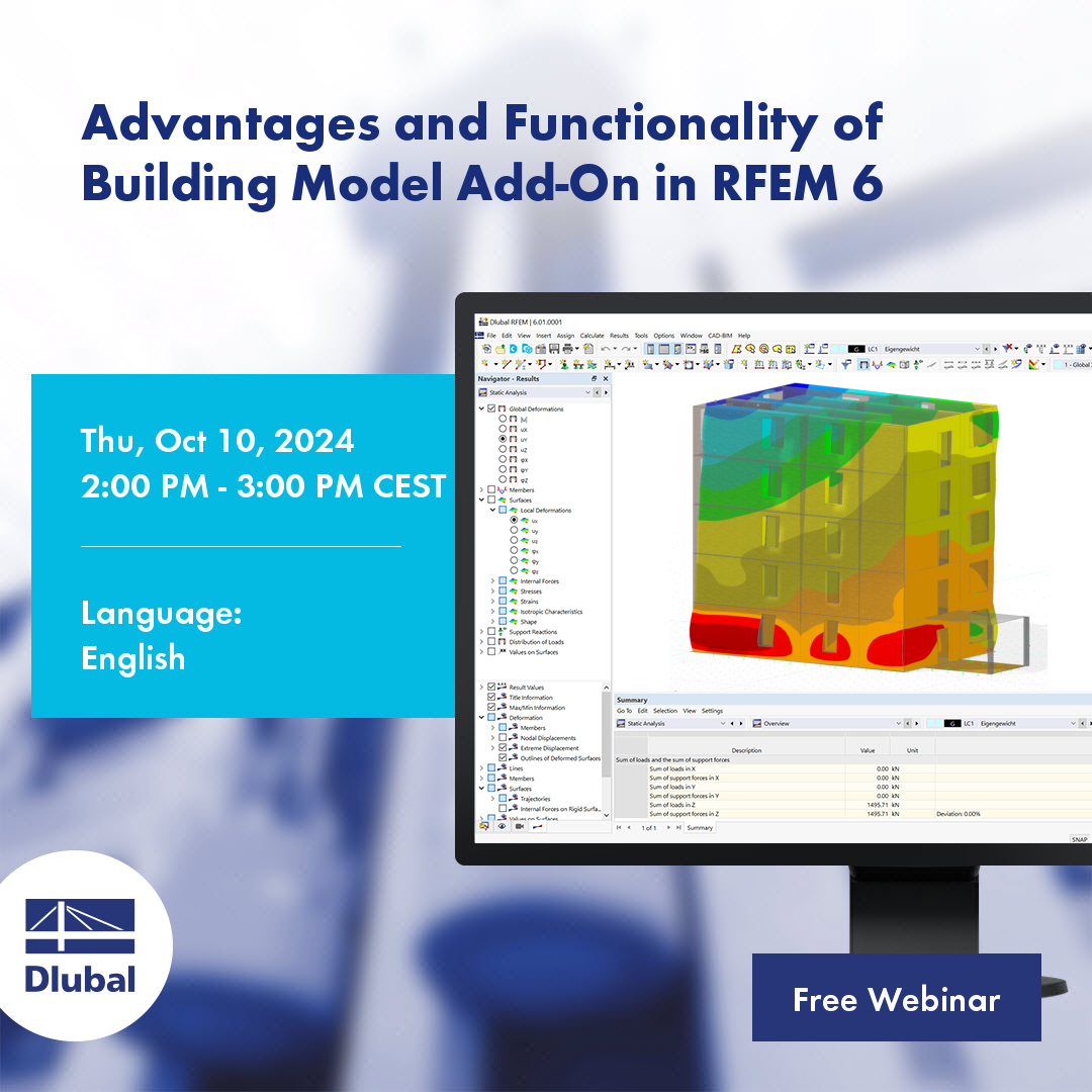 Vorteile und Funktionalität des Add-Ons Gebäudemodell in RFEM 6