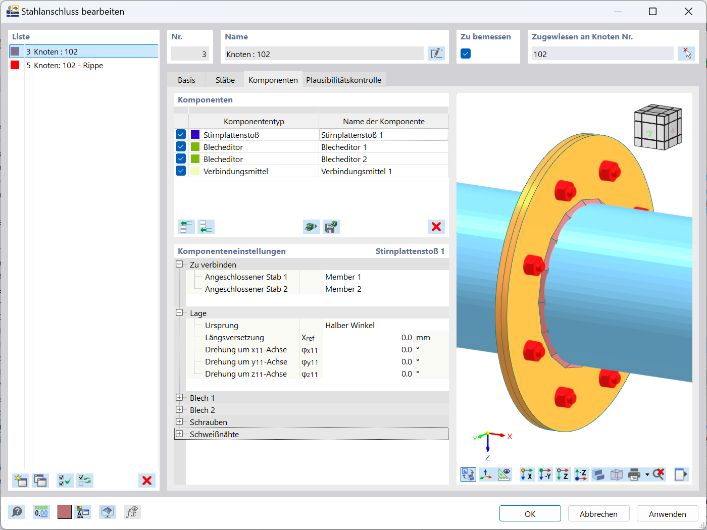 Modellierung eines Ringflansches