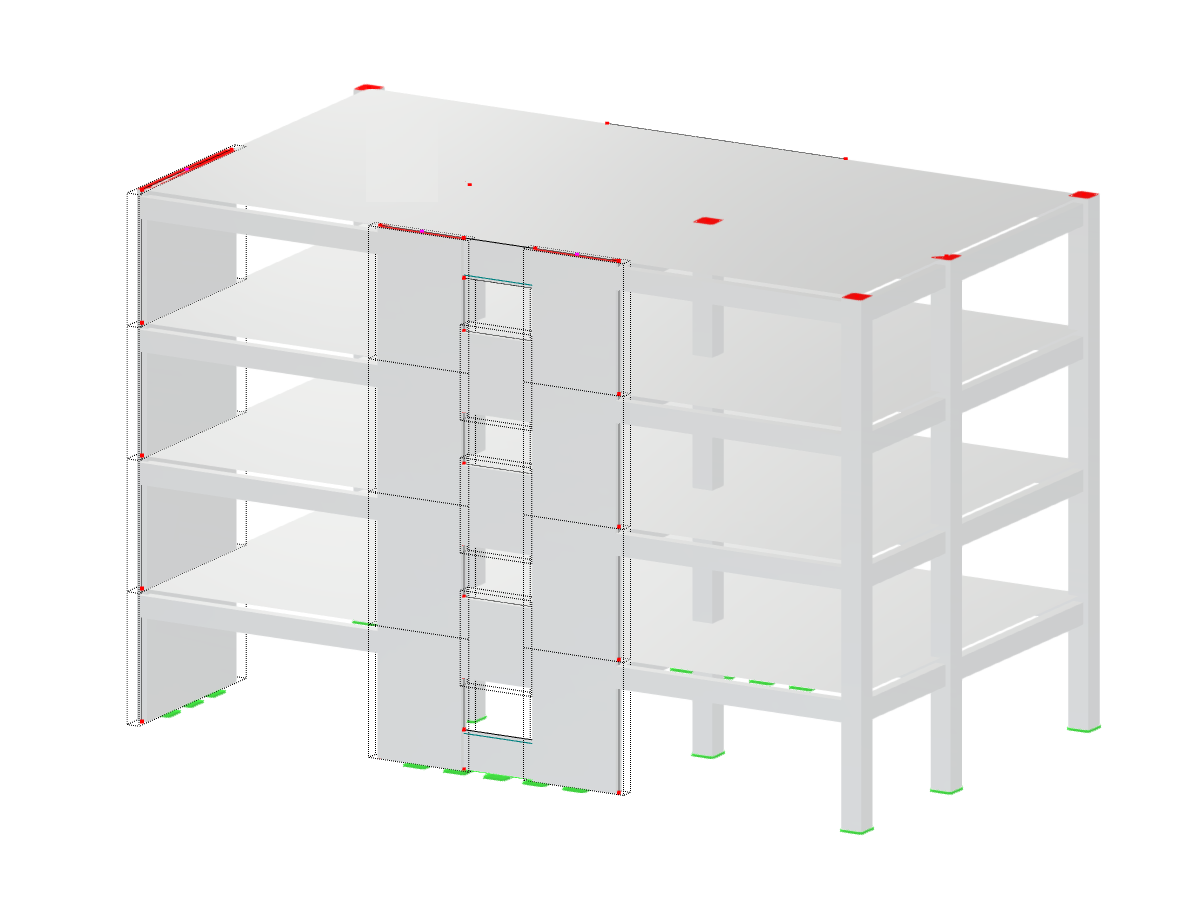 Model 000000 | Mehrstöckiges Betongebäude