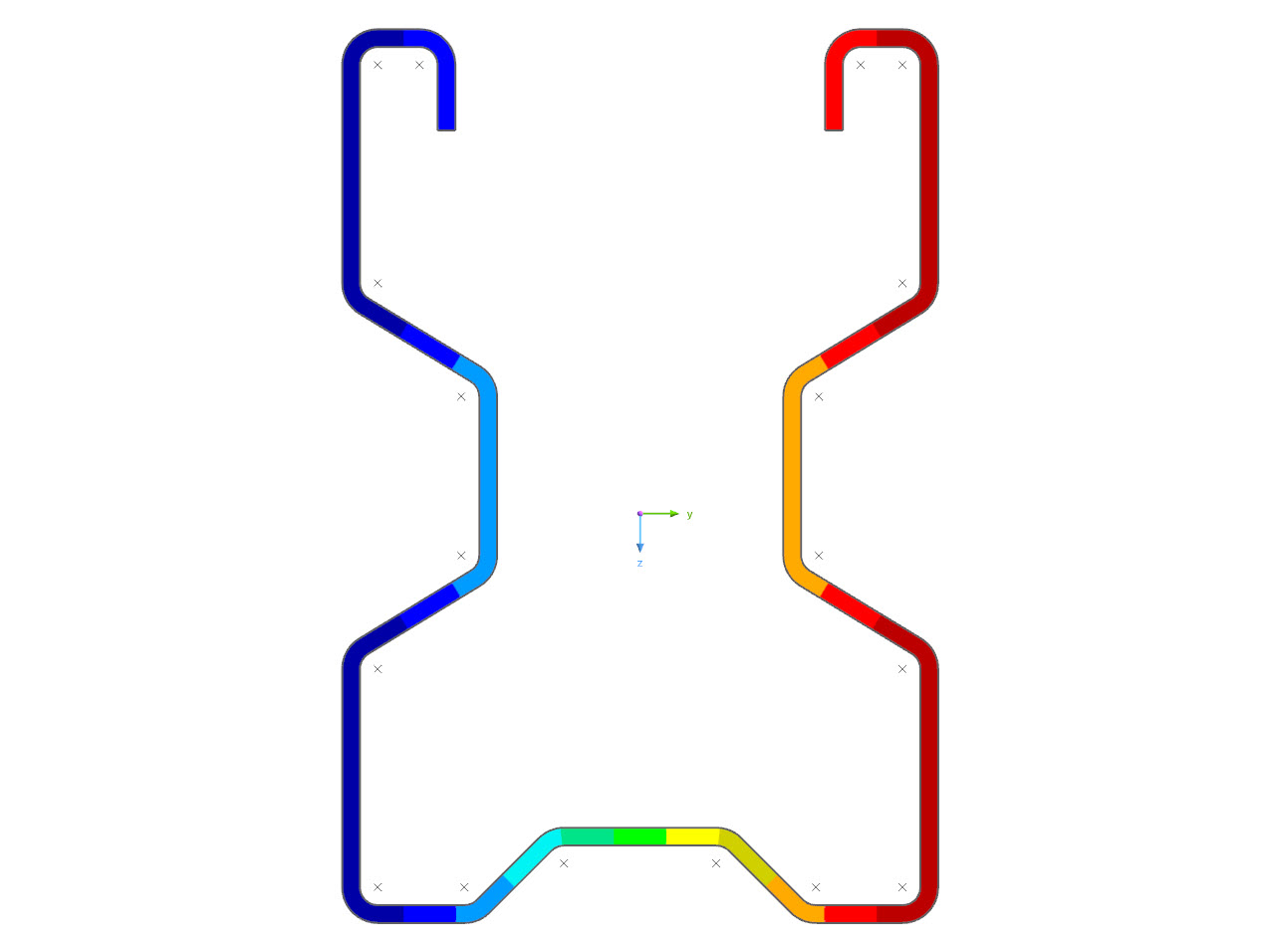 Modell 005095 | Benutzerdefiniertes kaltgeformtes Stahlprofil | AISI S100