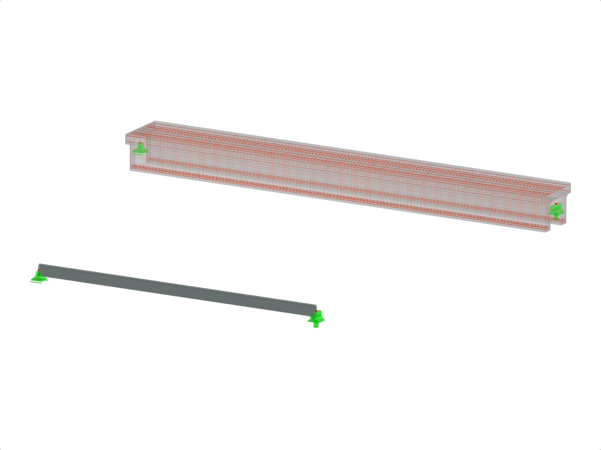 Modell 005099 | Aluminium- und Betonträger | ADM und ACI 318