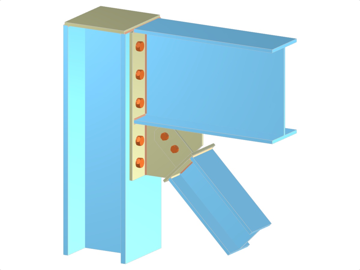 Modell 005100 | Verband | Beam and Diagonal to Column