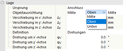 Objektausrichtung festlegen