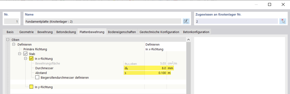 Betonfundamente | Bewehrungsstäbe Durchmesser und Abstand definieren