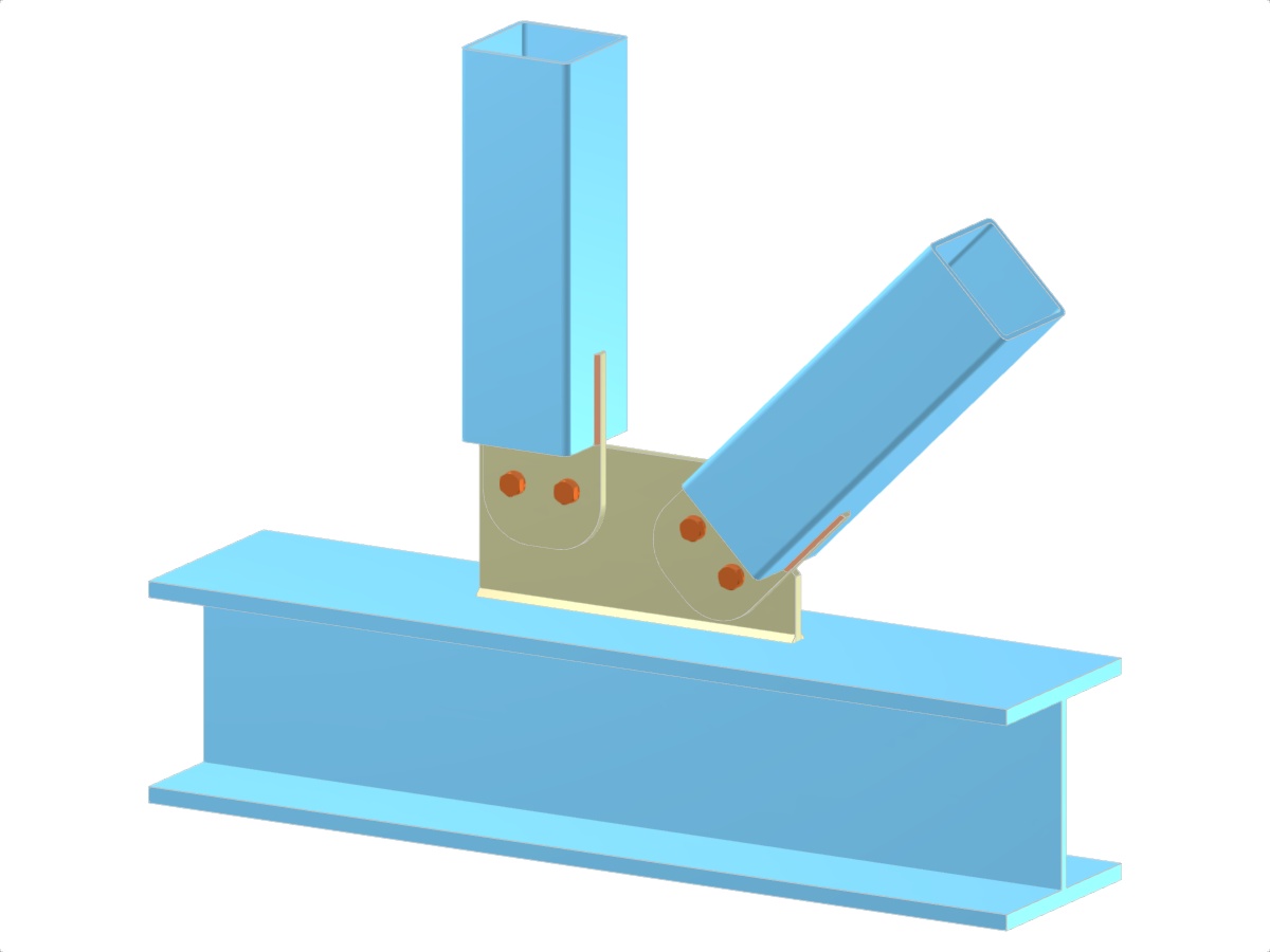 Modell 005246 | Fachwerk | Diagonal and Vertical to Chord