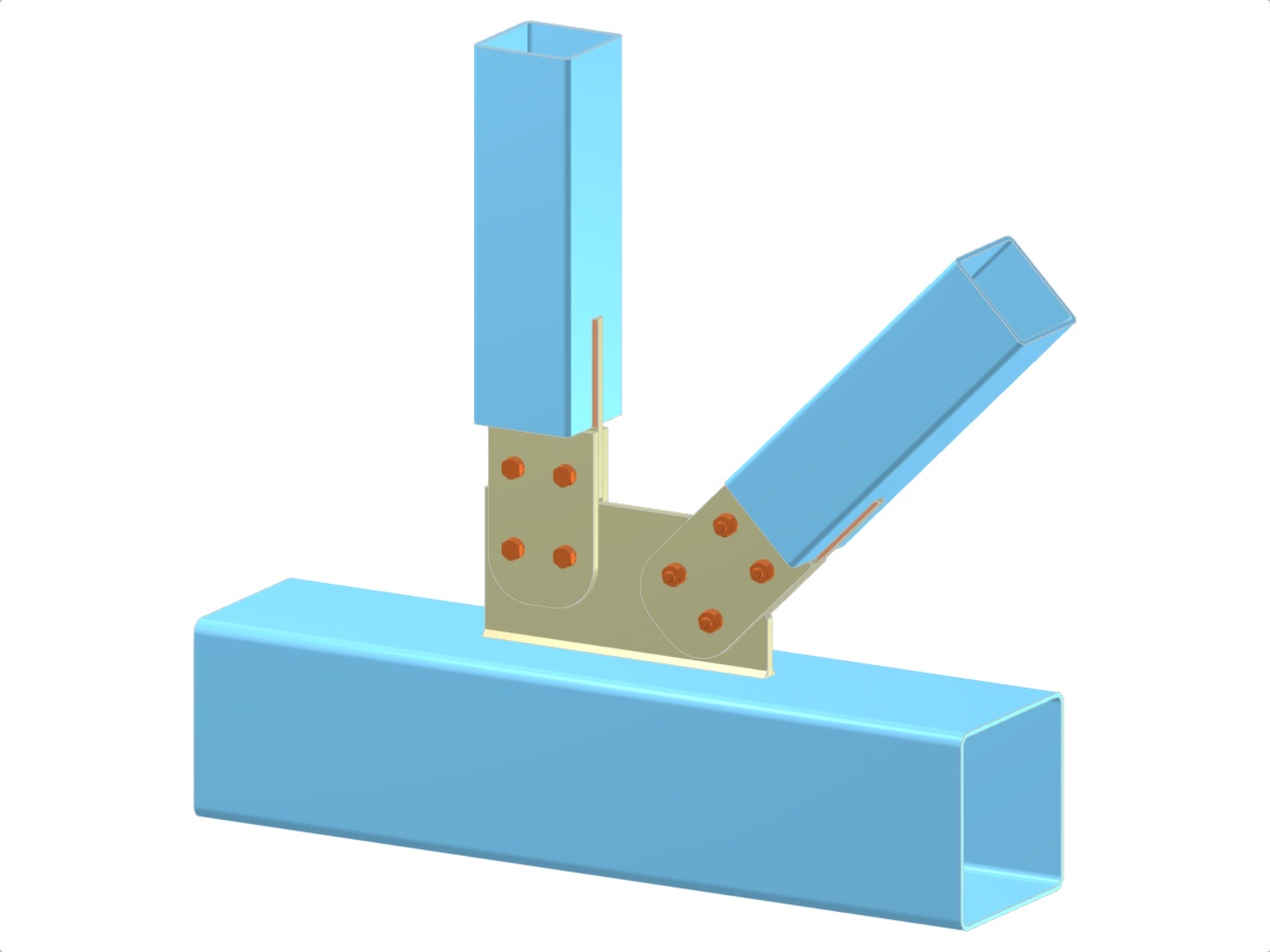 Modell 005253 | Fachwerk | Diagonal und Vertikal zum Gurt