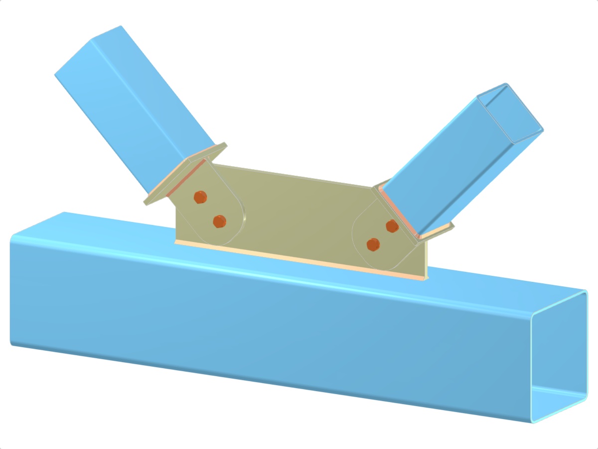 Modell 005277 | Fachwerk | Diagonalen zum Gurt