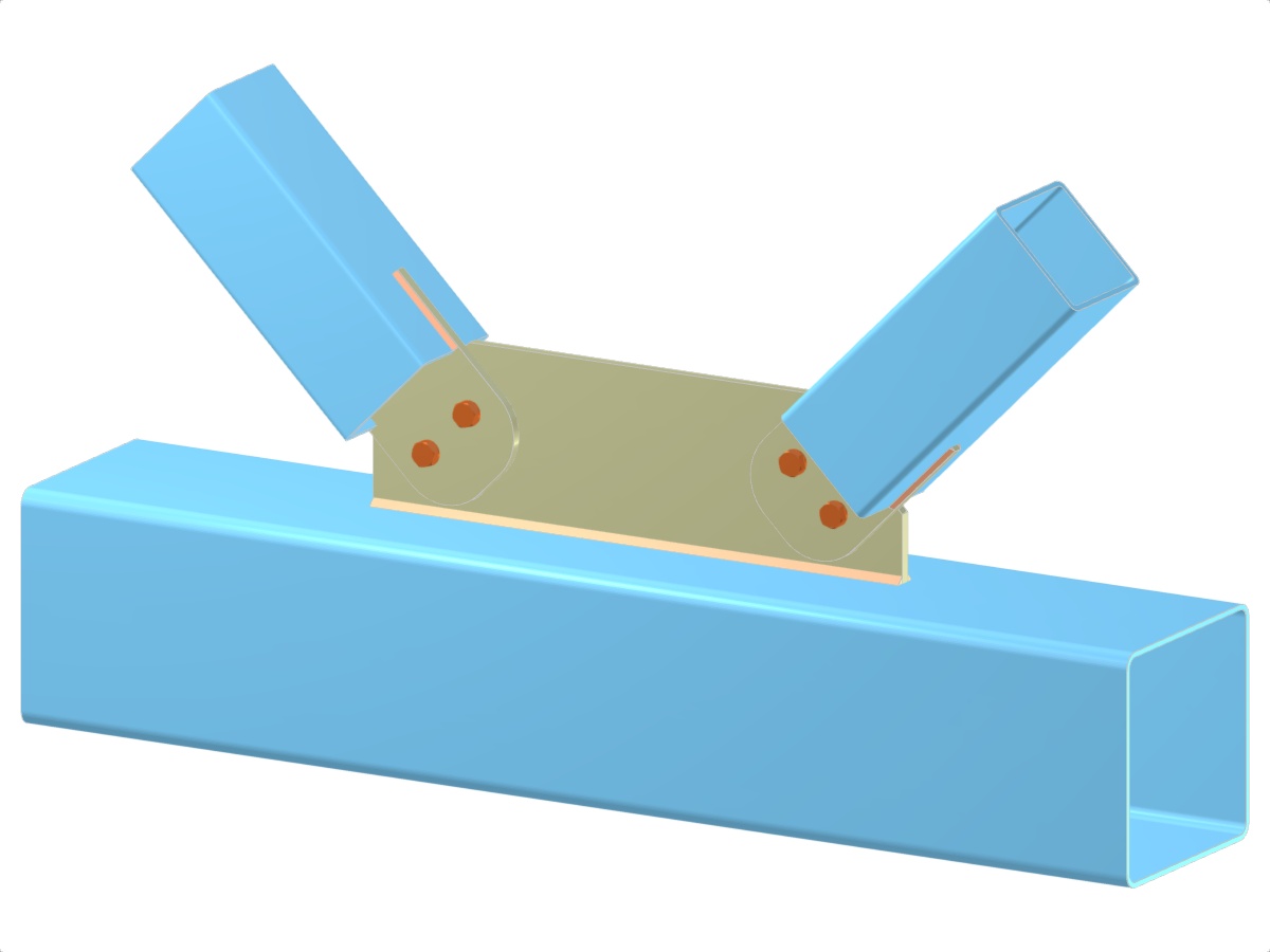 Modell 005274 | Fachwerk | Diagonalen zum Gurt