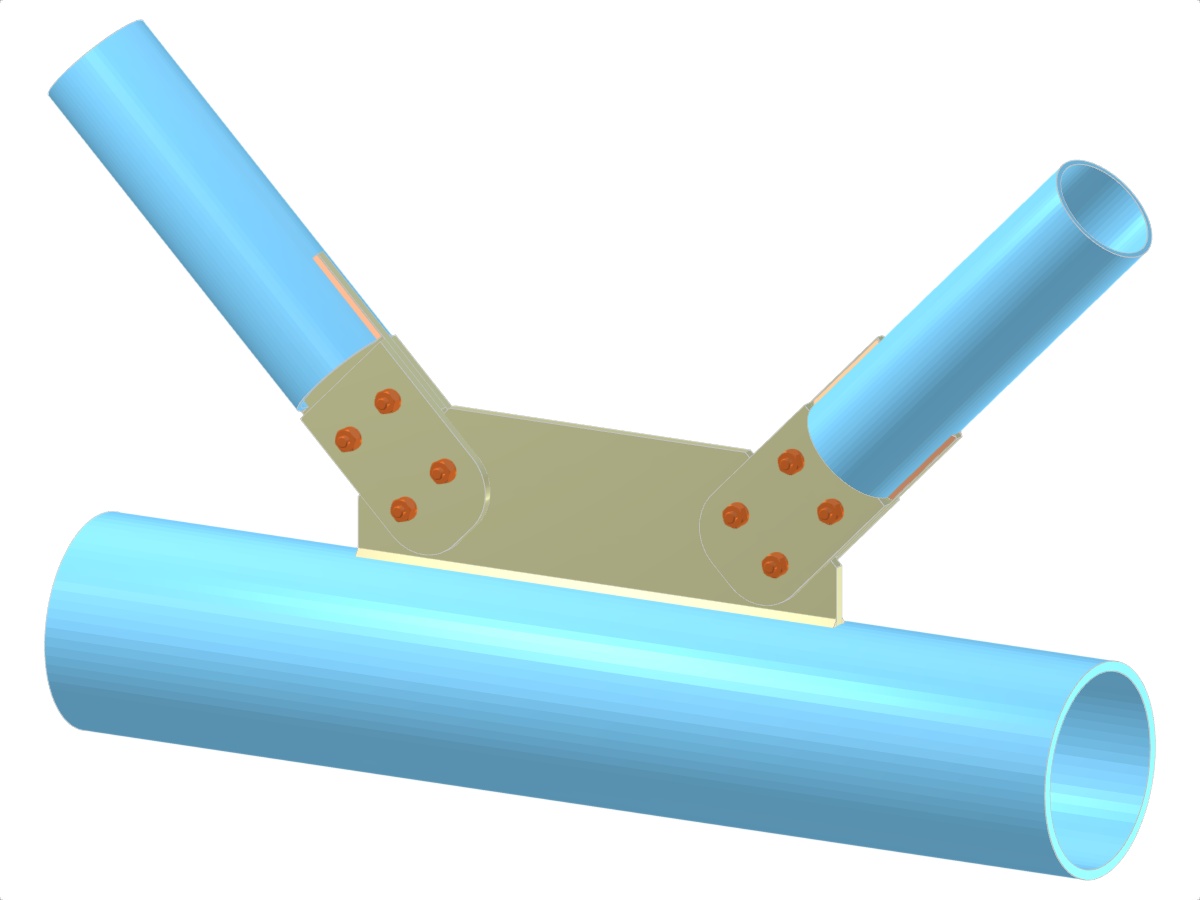 Modell 005283 | Fachwerk | Diagonalen zum Gurt