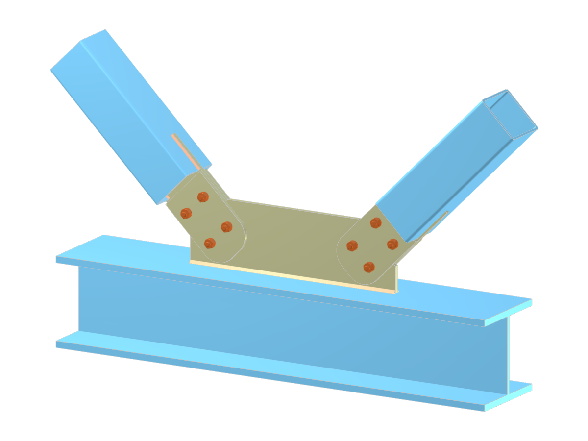 Modell 005284 | Fachwerk | Diagonalen zum Gurt