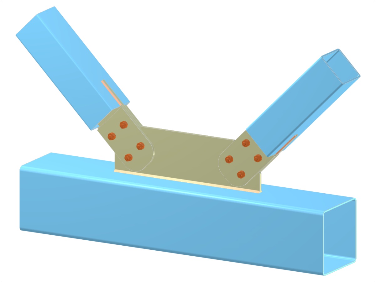 Modell 005285 | Fachwerk | Diagonalen zum Gurt