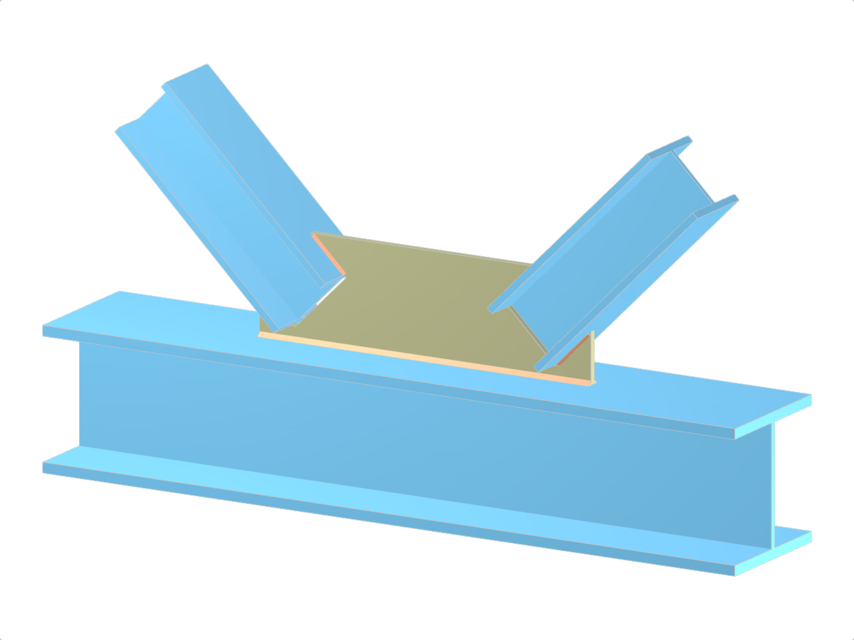 Modell 005287 | Fachwerk | Diagonalen zum Gurt