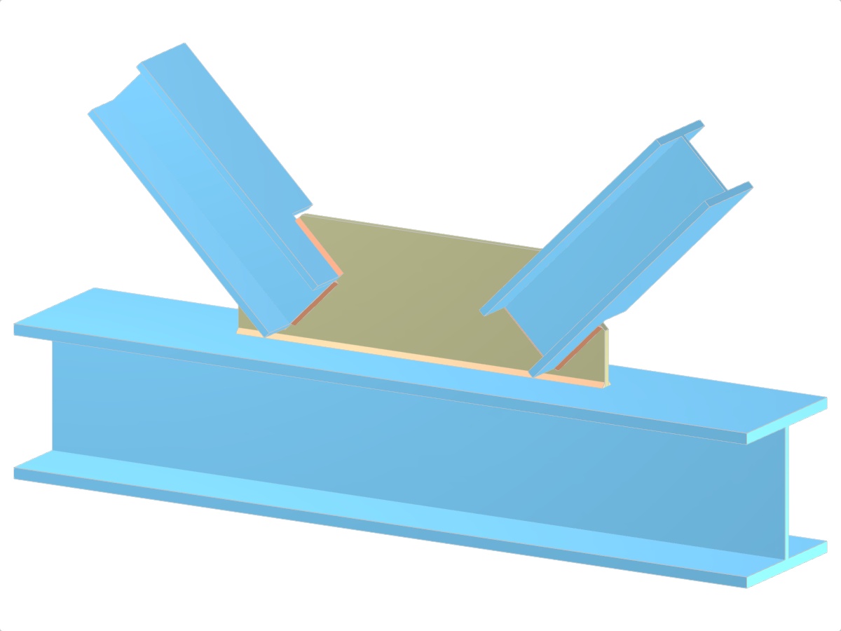 Modell 005289 | Fachwerk | Diagonalen zum Gurt