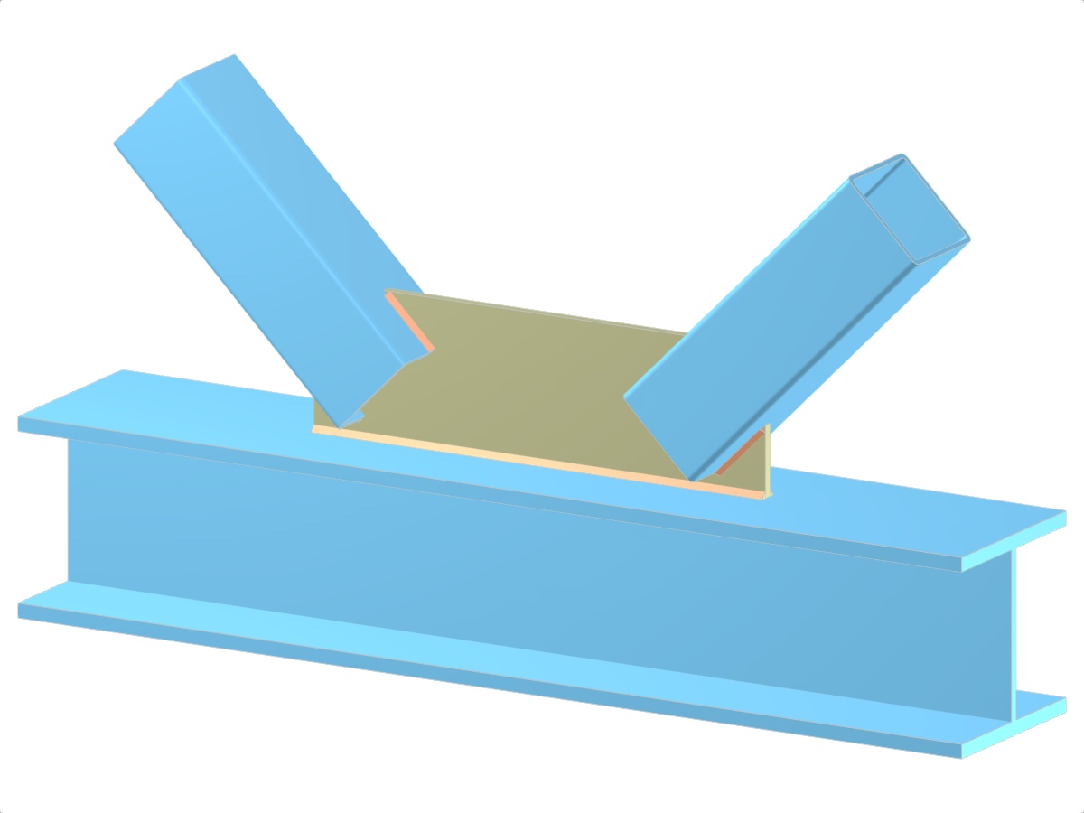 Modell 005292 | Fachwerk | Diagonalen zum Gurt