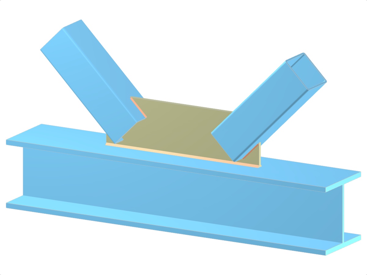 Modell 005294 | Fachwerk | Diagonalen zum Gurt