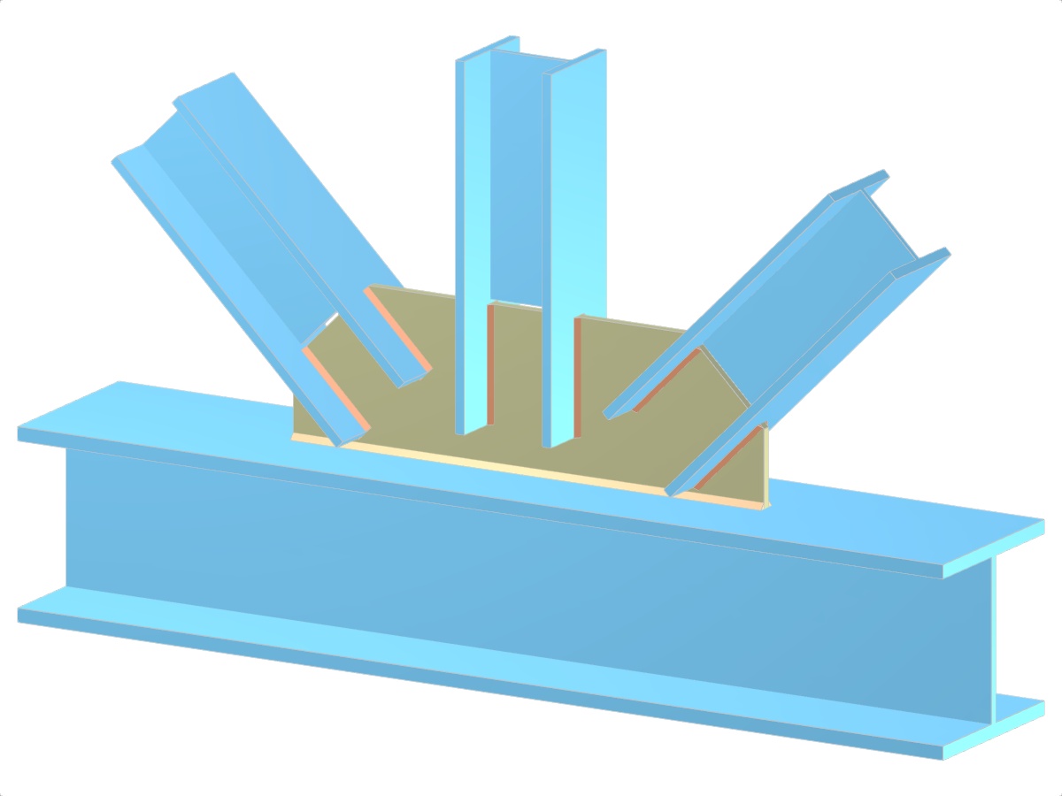 Modell 005319 | Fachwerk | Diagonalen und Vertikal zum Gurt