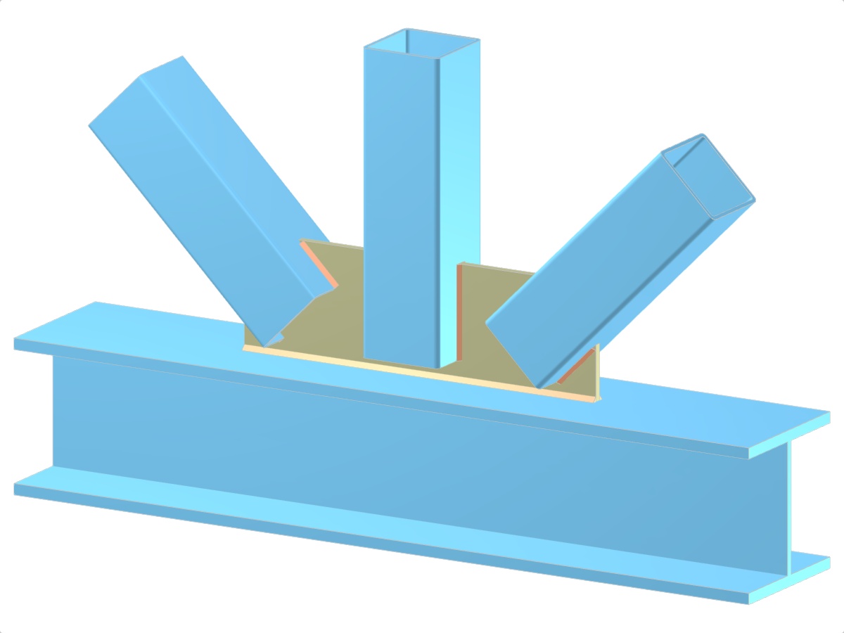 Modell 005322 | Fachwerk | Diagonalen und Vertikal zum Gurt