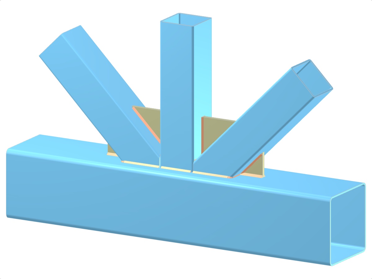 Modell 005326 | Fachwerk | Diagonalen und Vertikal zum Gurt