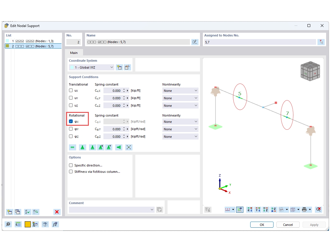 KB 001911 | Torsionsanalyse nach AISC DG 9 mit Add-On 7 Freiheitsgrade