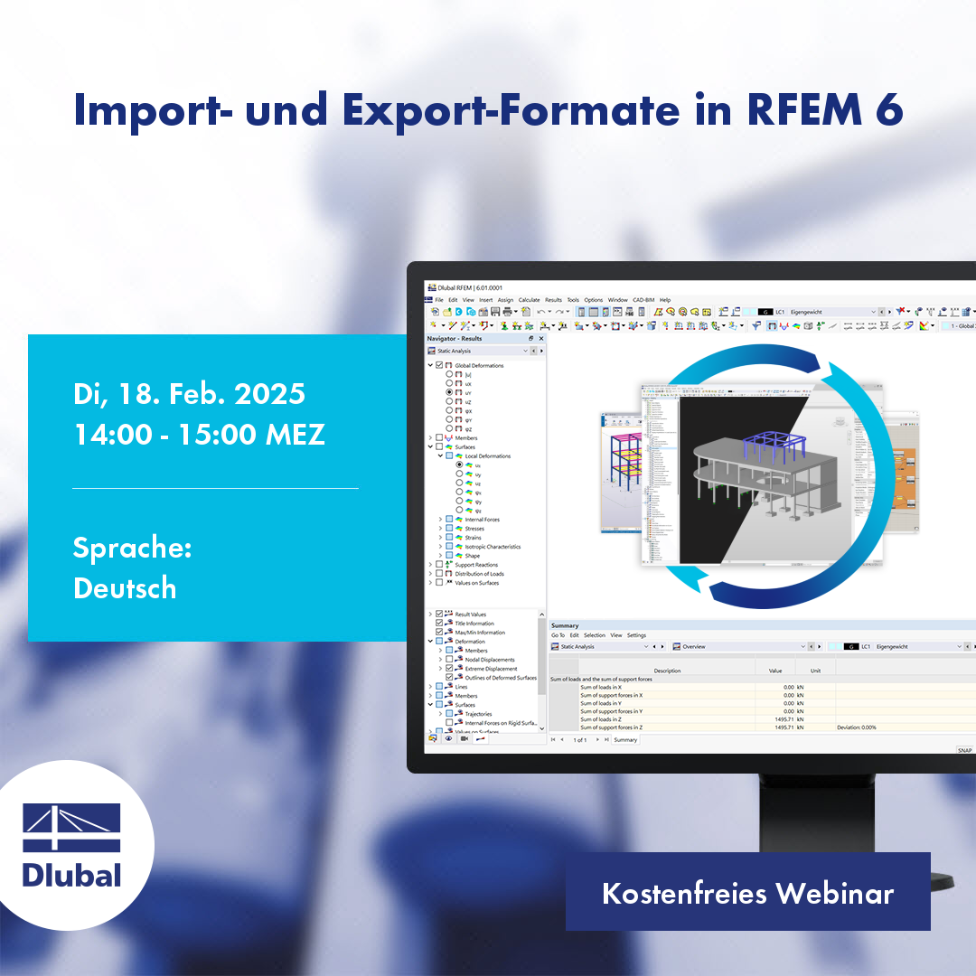 Import- und Export-Formate in RFEM 6